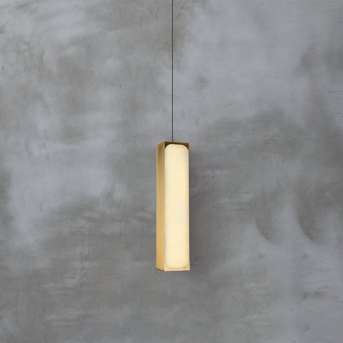 Gleam Lumière de Suspension Moderne Minimaliste en Laiton et Albâtre - Neutralighting