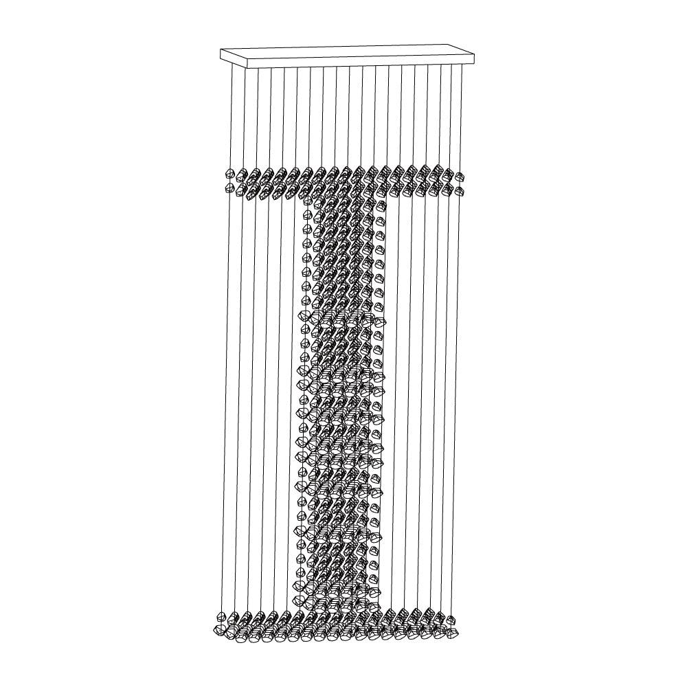 Arsilus Chandeliers Cascade en Pierre Charbon I - Neutralighting