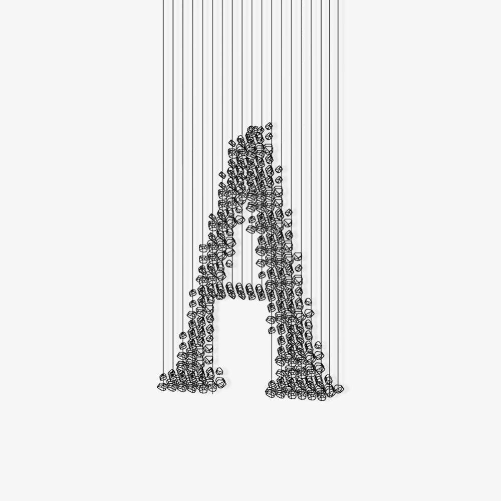 Arsilus Charbon Pierre Cascade Lustres A - Neutralighting
