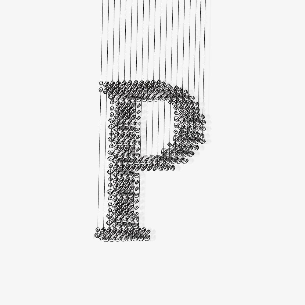 Arsilus Charbon Pierre Cascade Lustres P - Neutralighting