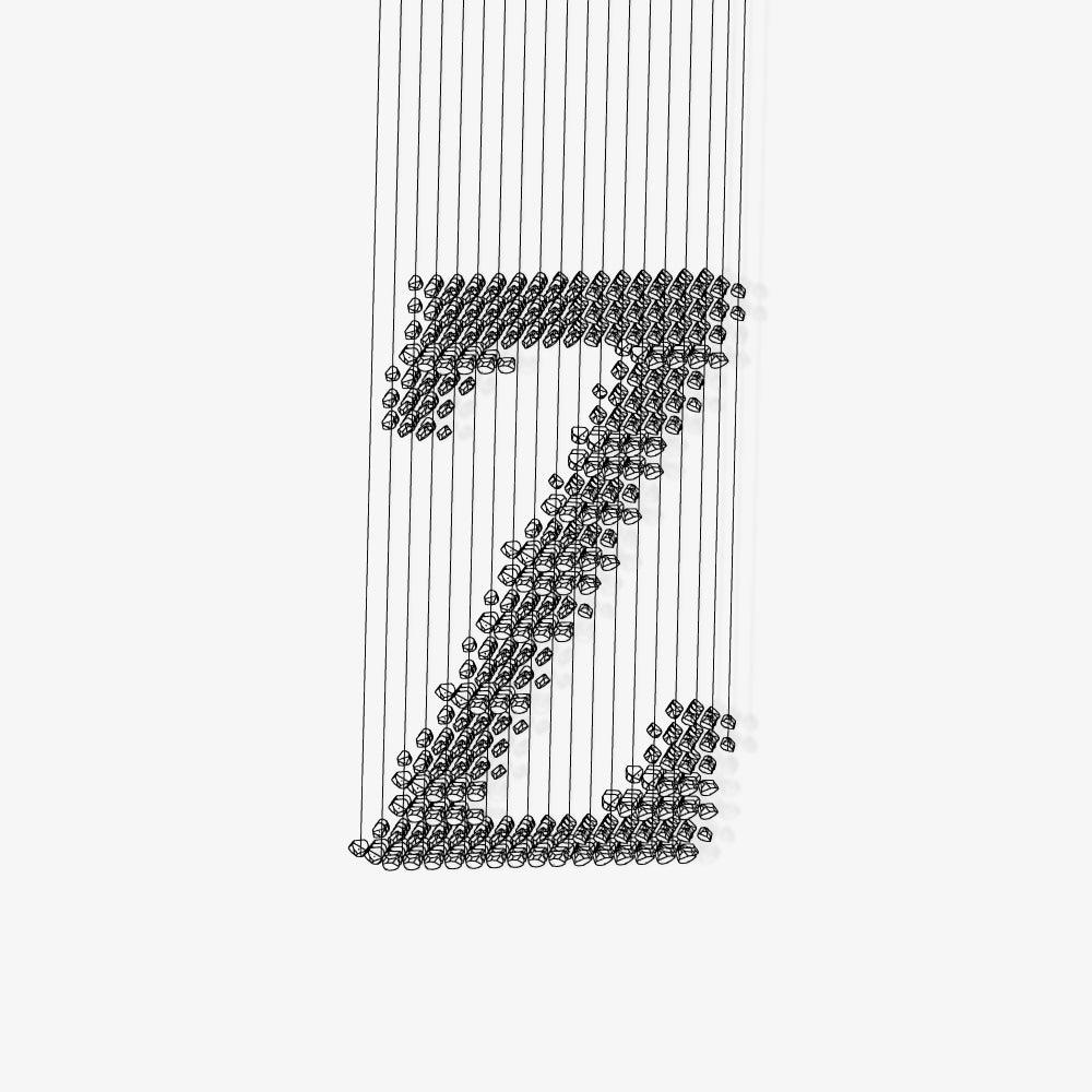 Arsilus Charbon Pierre Cascade Lustres Z - Neutralighting