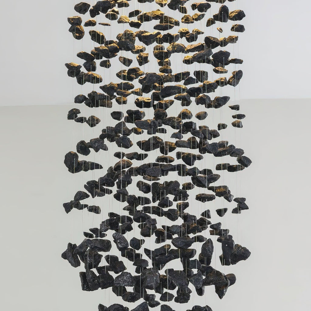 Arsilus Chandeliers Cascade en Pierre Charbon G - Neutralighting