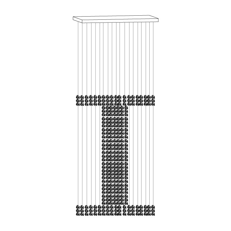 Arsilus Chandeliers Cascade en Pierre Charbon I - Neutralighting