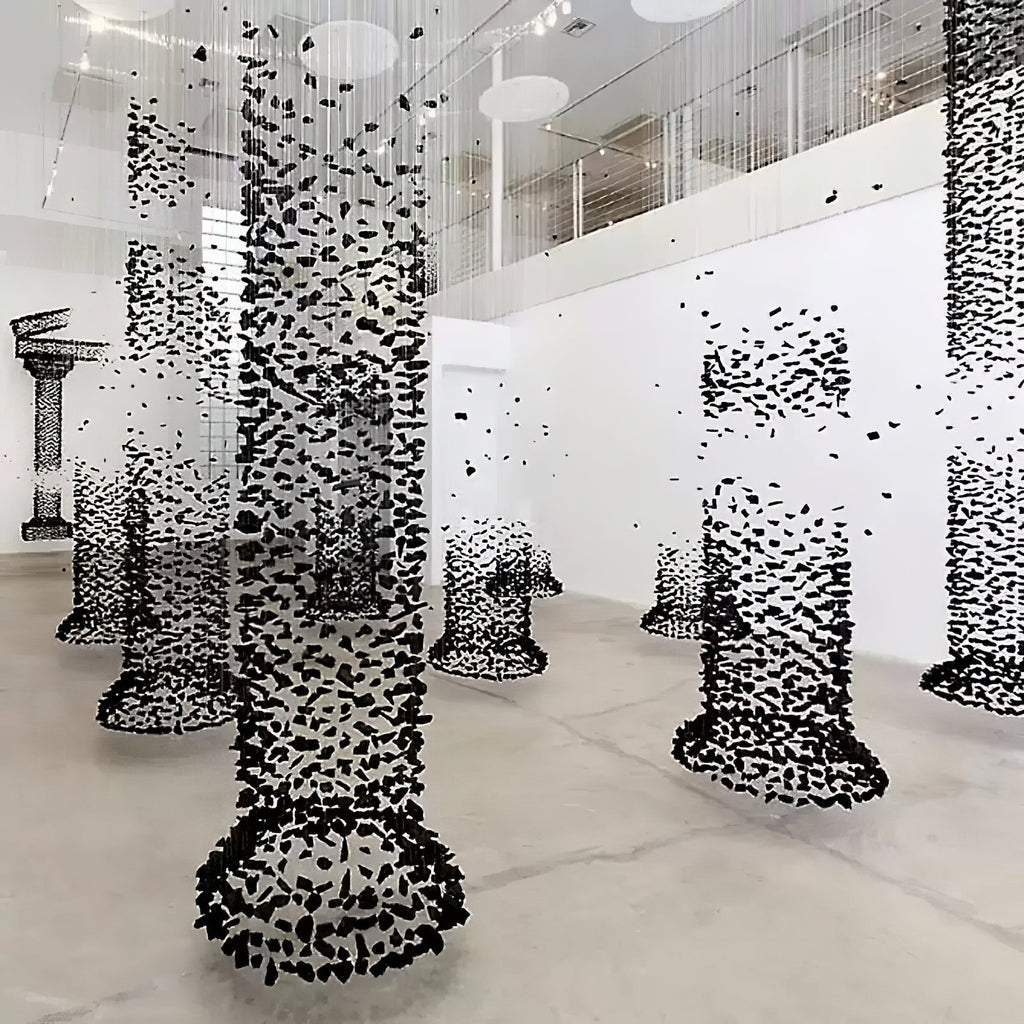 Arsilus Charcoal Stone Cascade Chandeliers for Artistic Space - Neutralighting