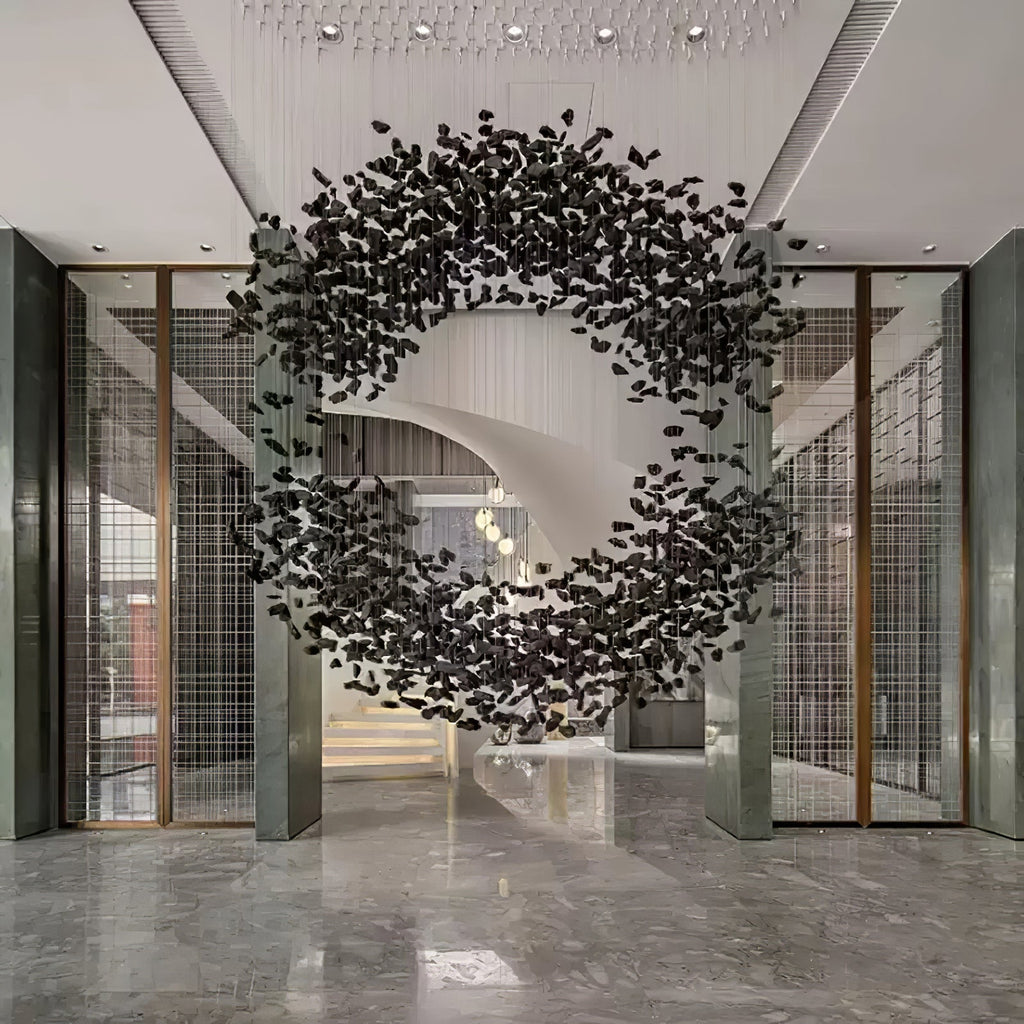 Arsilus Charcoal Stone Cascade Chandeliers for Artistic Space - Neutralighting