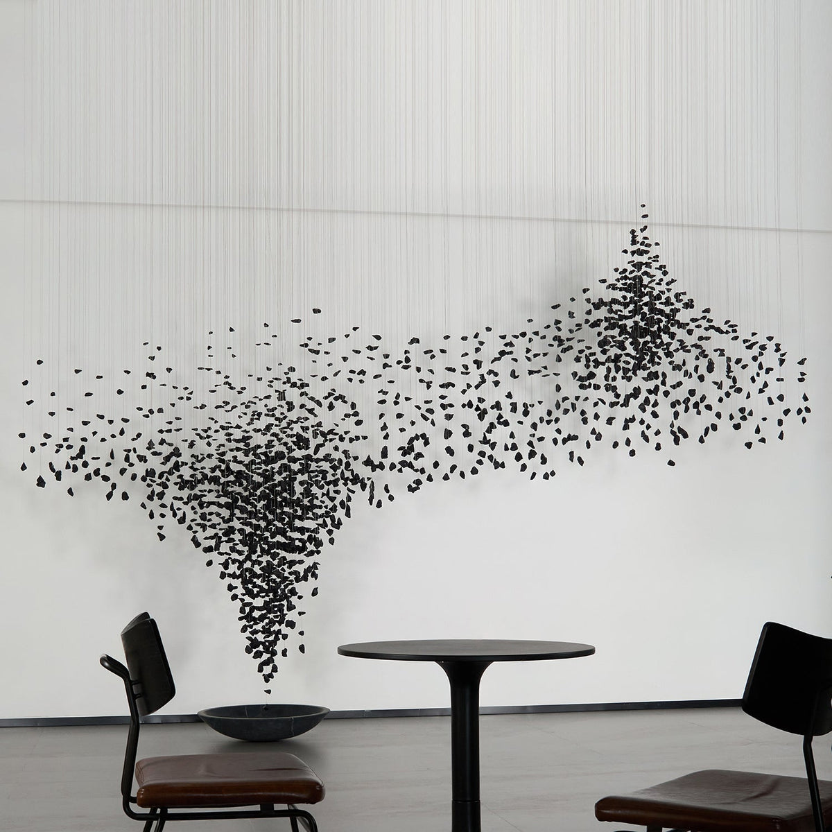 Arsilus Charcoal Stone Shape Hourglass Sculptural Chandelier - Neutralighting