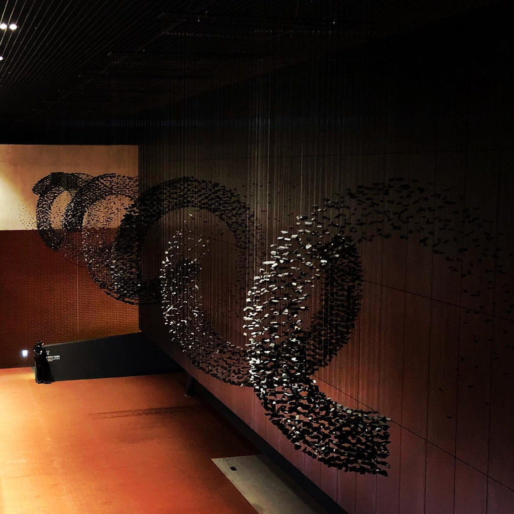 Arsilus Chandelier Sculptural en Pierre Charbon - Neutralighting