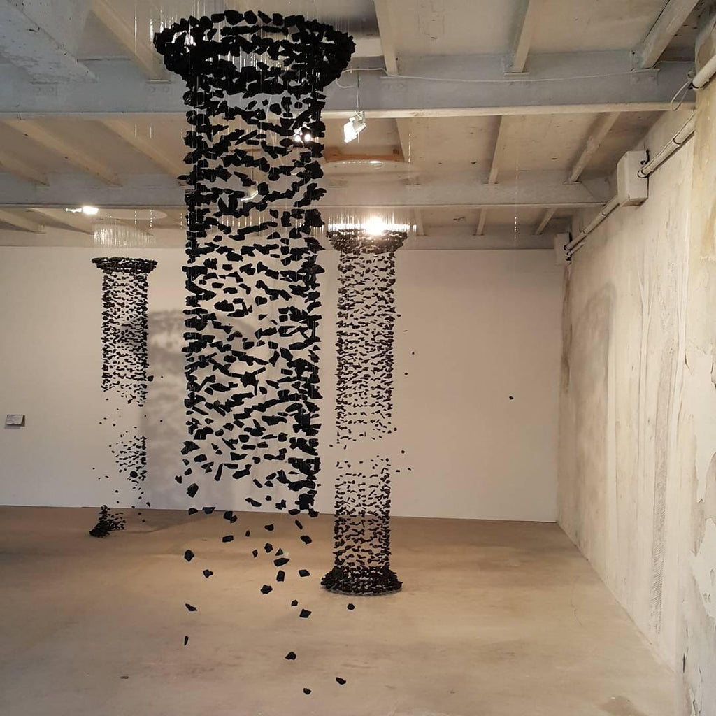 Arsilus Chandelier Sculptural en Pierre Charbon - Neutralighting