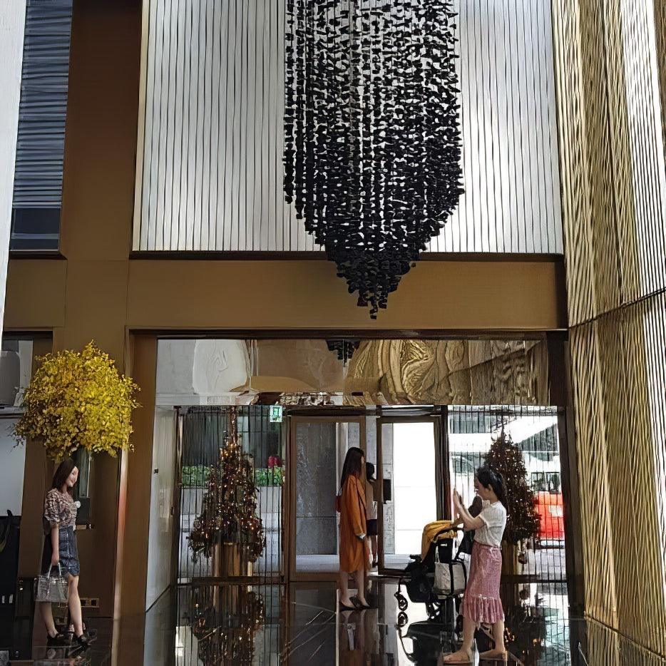 Arsilus Chandelier Sculptural en Pierre Charbon - Neutralighting
