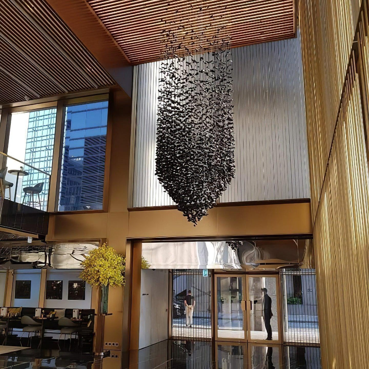 Arsilus Chandelier Sculptural en Pierre Charbon - Neutralighting