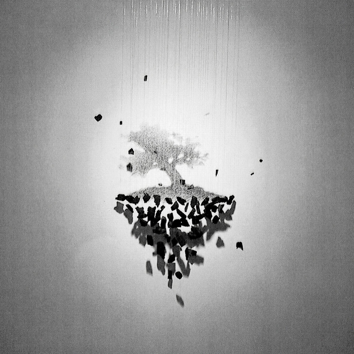 Arsilus Chandelier Sculptural en Pierre Charbon Lettres de M à R - Neutralighting
