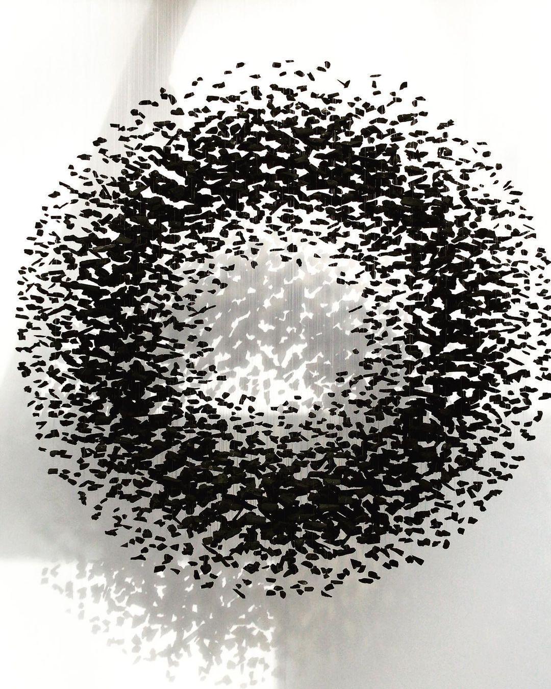Arsilus Chandelier Sculptural en Pierre Charbon Lettres de S à Z - Neutralighting