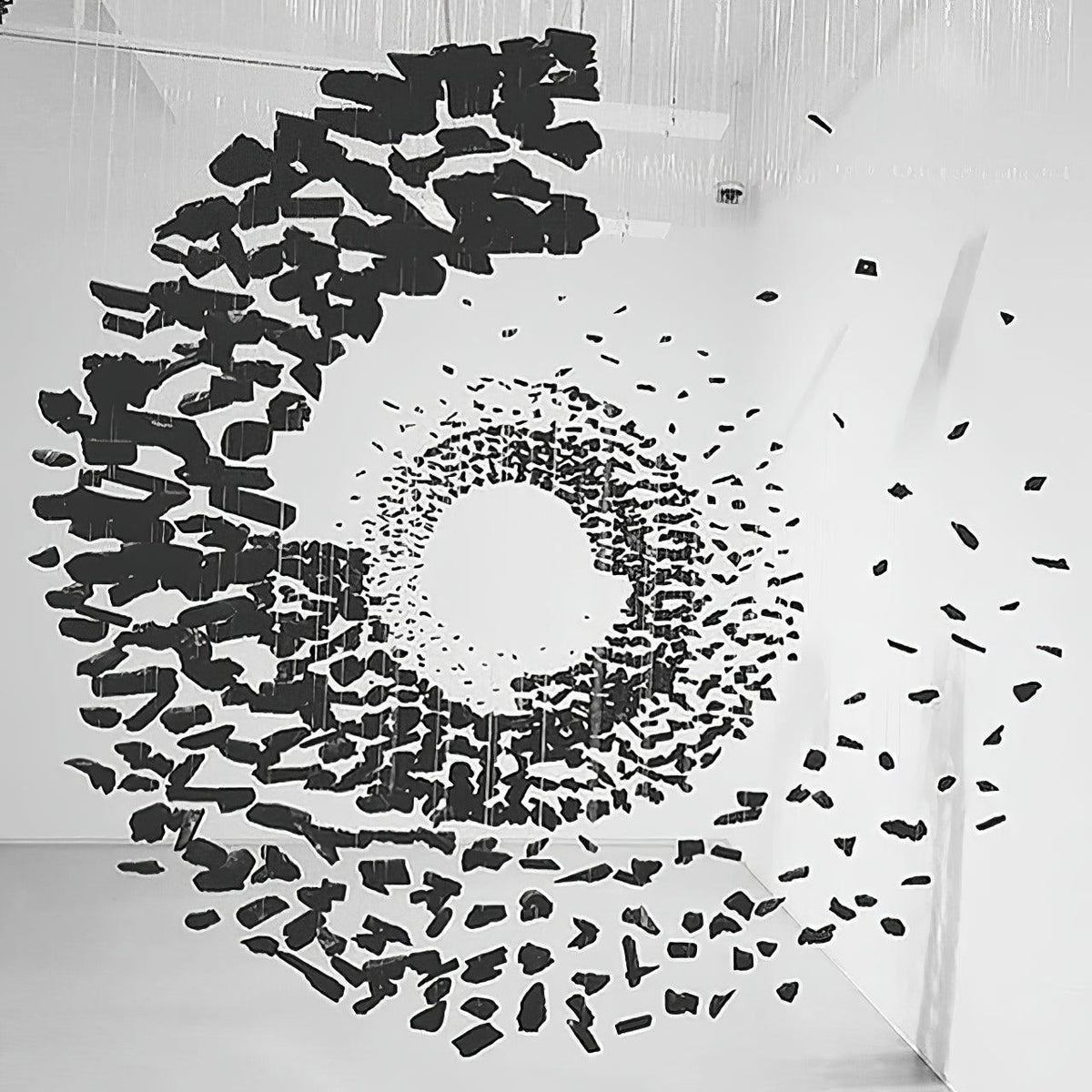 Arsilus Chandelier Sculptural en Pierre Charbon Lettres de S à Z - Neutralighting
