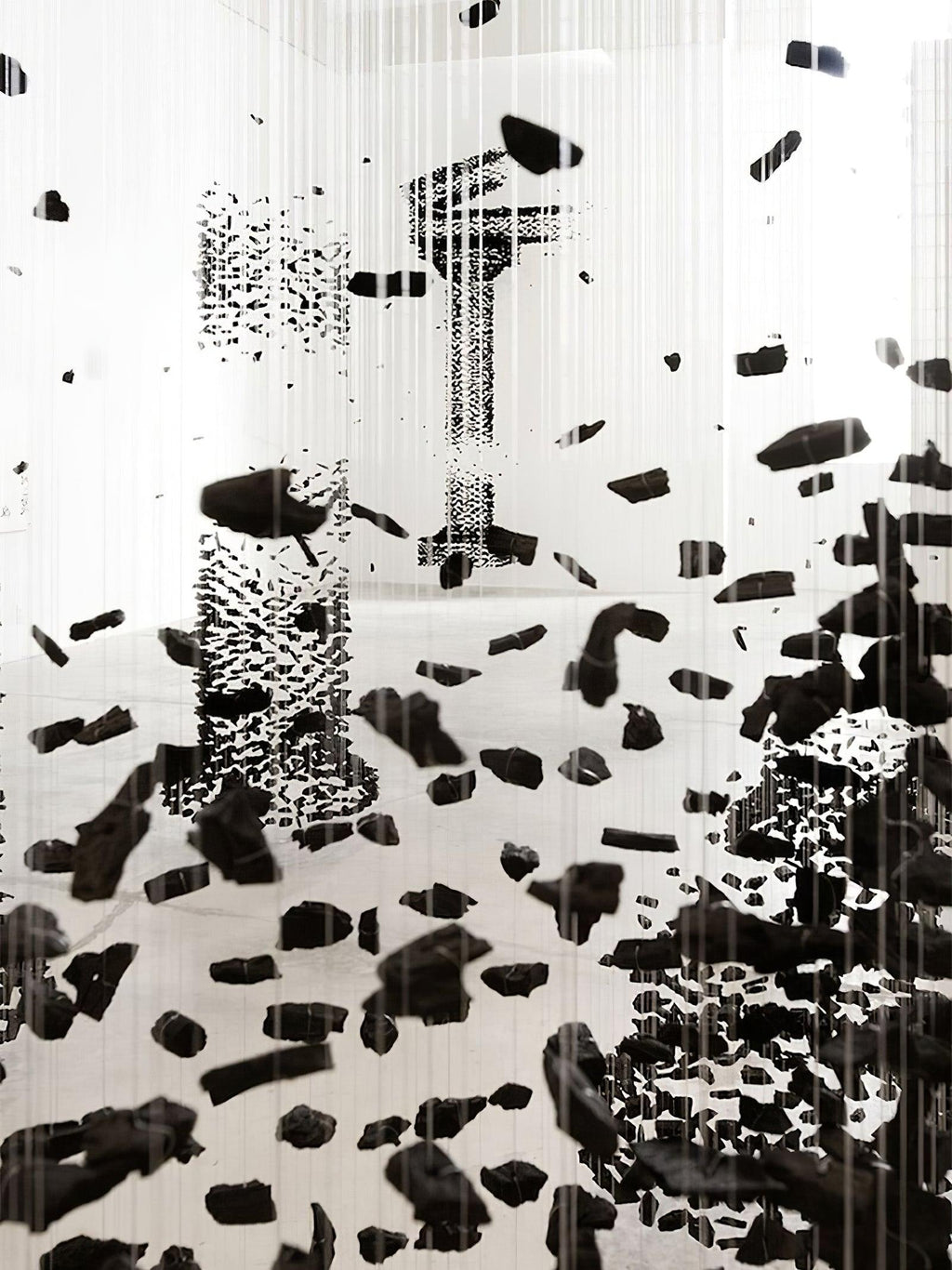 Arsilus Chandelier Sculptural en Pierre Charbon - Neutralighting