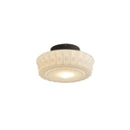 Solara Plafonnier en Verre Blanc Floral pour Salon - Neutralighting