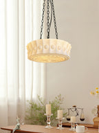 Solara Suspension en Chaîne Verre Blanc - Neutralighting