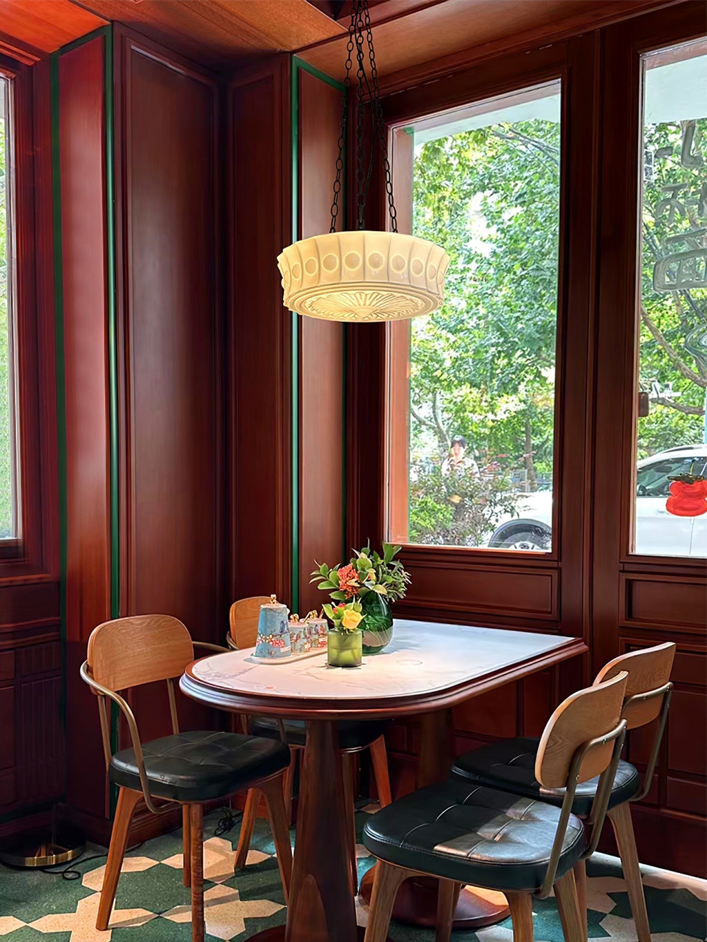 Solara Suspension en Chaîne Verre Blanc - Neutralighting