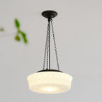 Solara Suspension en Chaîne Verre Blanc - Neutralighting