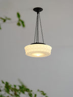 Solara Suspension en Chaîne Verre Blanc - Neutralighting