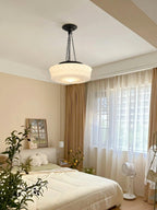 Solara Suspension en Chaîne Verre Blanc - Neutralighting