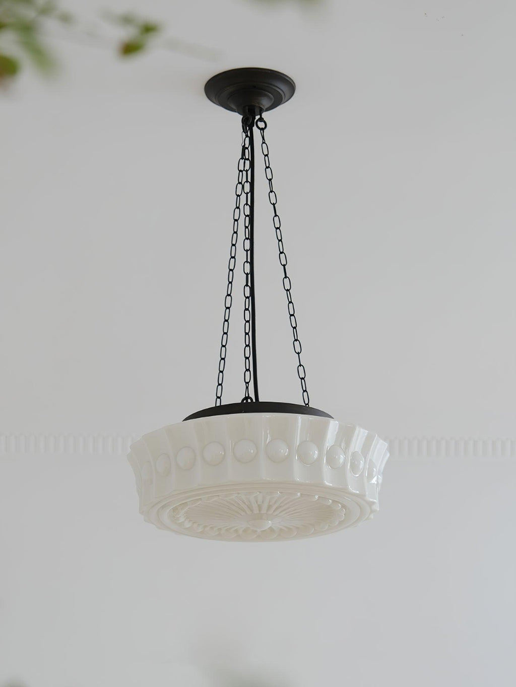 Solara Suspension en Chaîne Verre Blanc - Neutralighting