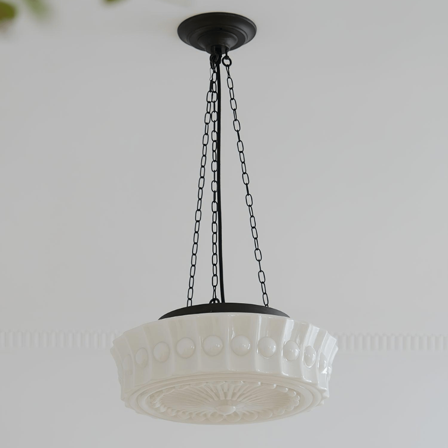 Solara Suspension en Chaîne Verre Blanc - Neutralighting