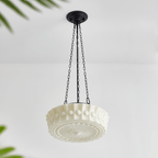 Solara Suspension en Chaîne Verre Blanc - Neutralighting