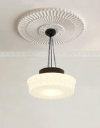 Solara Suspension en Chaîne Verre Blanc - Neutralighting