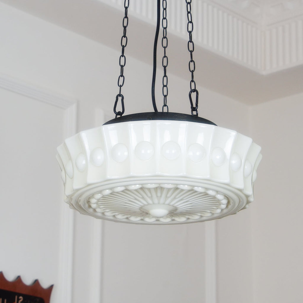 Solara Suspension en Chaîne Verre Blanc - Neutralighting