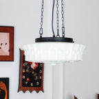 Solara Suspension en Chaîne Verre Blanc - Neutralighting