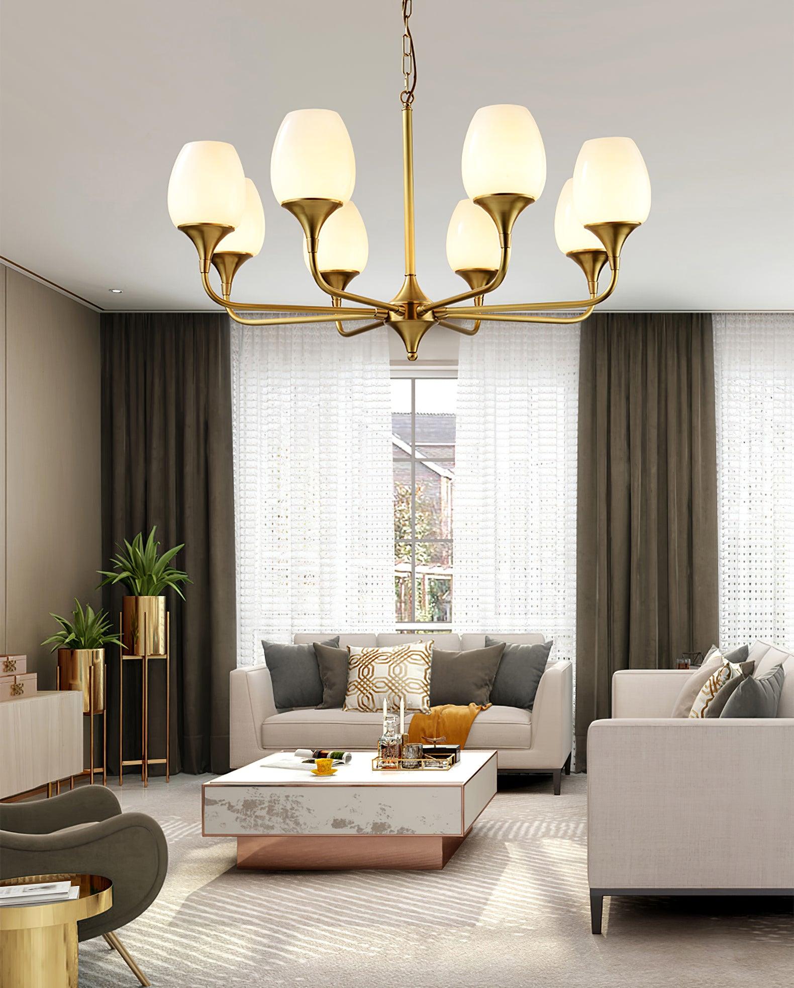 Gleam Lustre Élégant en Laiton - Neutralighting