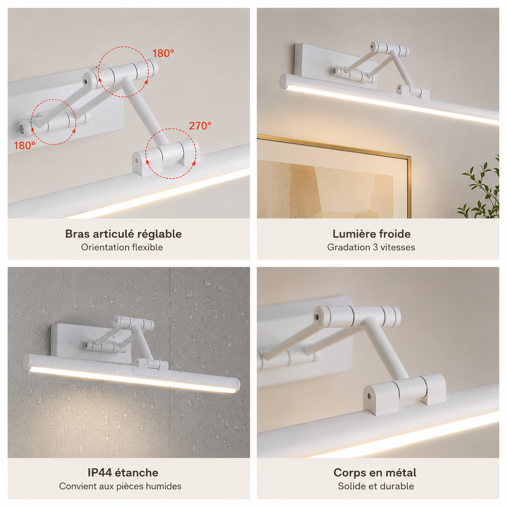 Volo Applique Murale Linéaire Réglable Simple Chambre