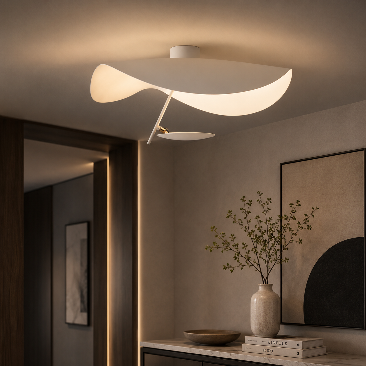 Jexie Plafonnier Feuille Moderne Salon Chambre à Coucher