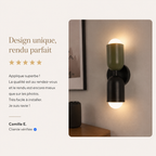 Kira Applique Murale Cylindre Scandinave Métal Coloré Salon
