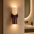 Kira Applique Murale Cylindre Scandinave Métal Coloré Salon