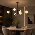 Truva Lustre Bulle Moderne Cuivre Verre Cuivre Salon