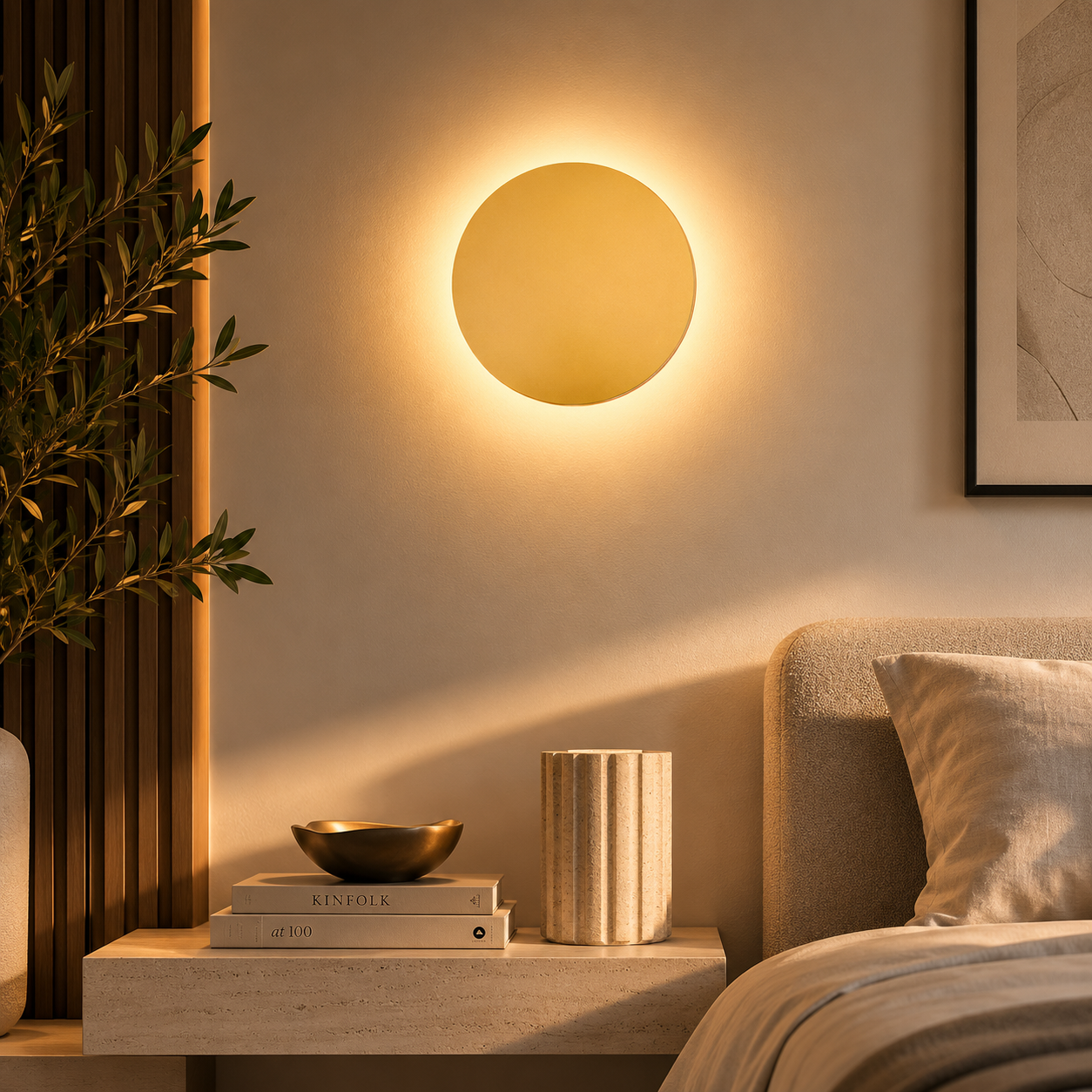 Kyris Applique Murale Ronde Minimaliste