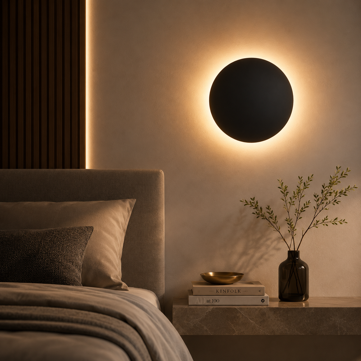 Kyris Applique Murale Ronde Minimaliste