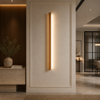 Dwyn Applique Murale Miroir Linéaire Minimaliste Bois Salon