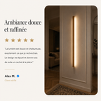 Dwyn Applique Murale Miroir Linéaire Minimaliste Bois Salon
