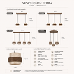 Perra Suspension Travertin