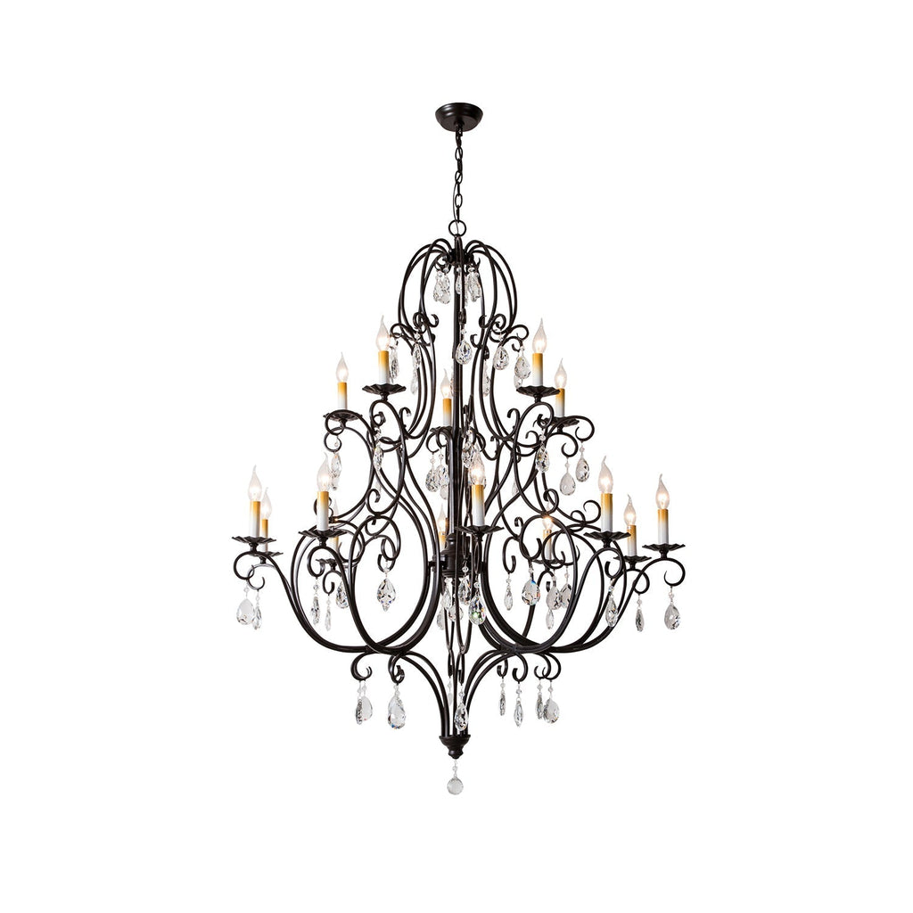 Chandelier à Échelons en Métal Cristal Luxueux Postmoderne - Neutralighting
