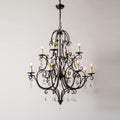 Chandelier à Échelons en Métal Cristal Luxueux Postmoderne - Neutralighting