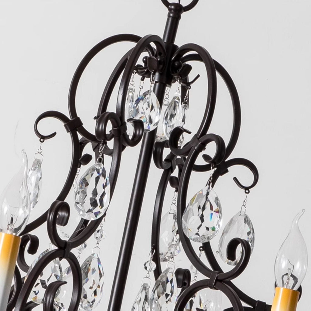 Chandelier à Échelons en Métal Cristal Luxueux Postmoderne - Neutralighting
