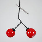 Valentina Suspension Cerise Design LED Métal/Verre Rouge/Noir/Blanc/Or Salon/Chambre - Neutralighting