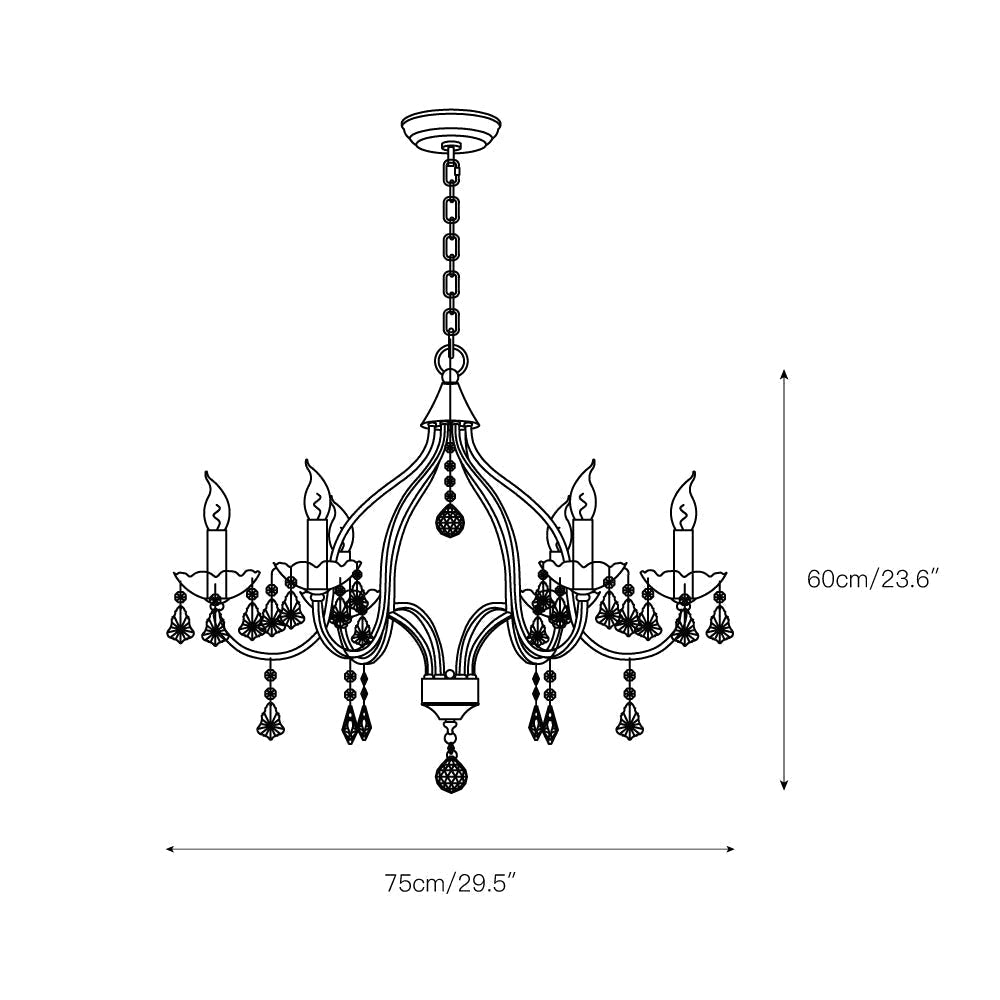 Chandelier en Laiton Métal Cristal Vintage Alliant Luxe et Élégance - Neutralighting