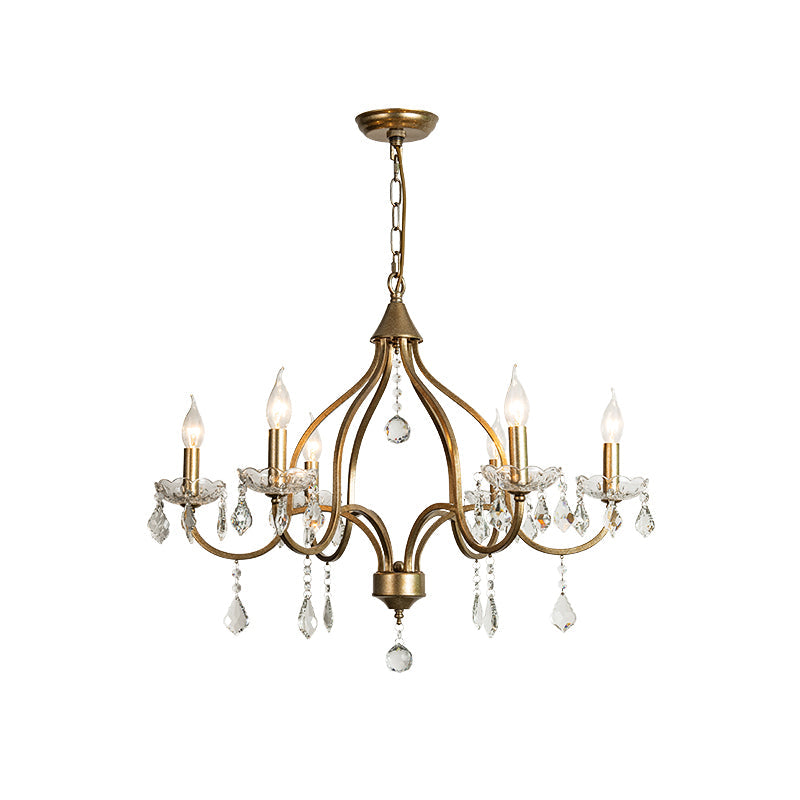 Chandelier en Laiton Métal Cristal Vintage Alliant Luxe et Élégance - Neutralighting
