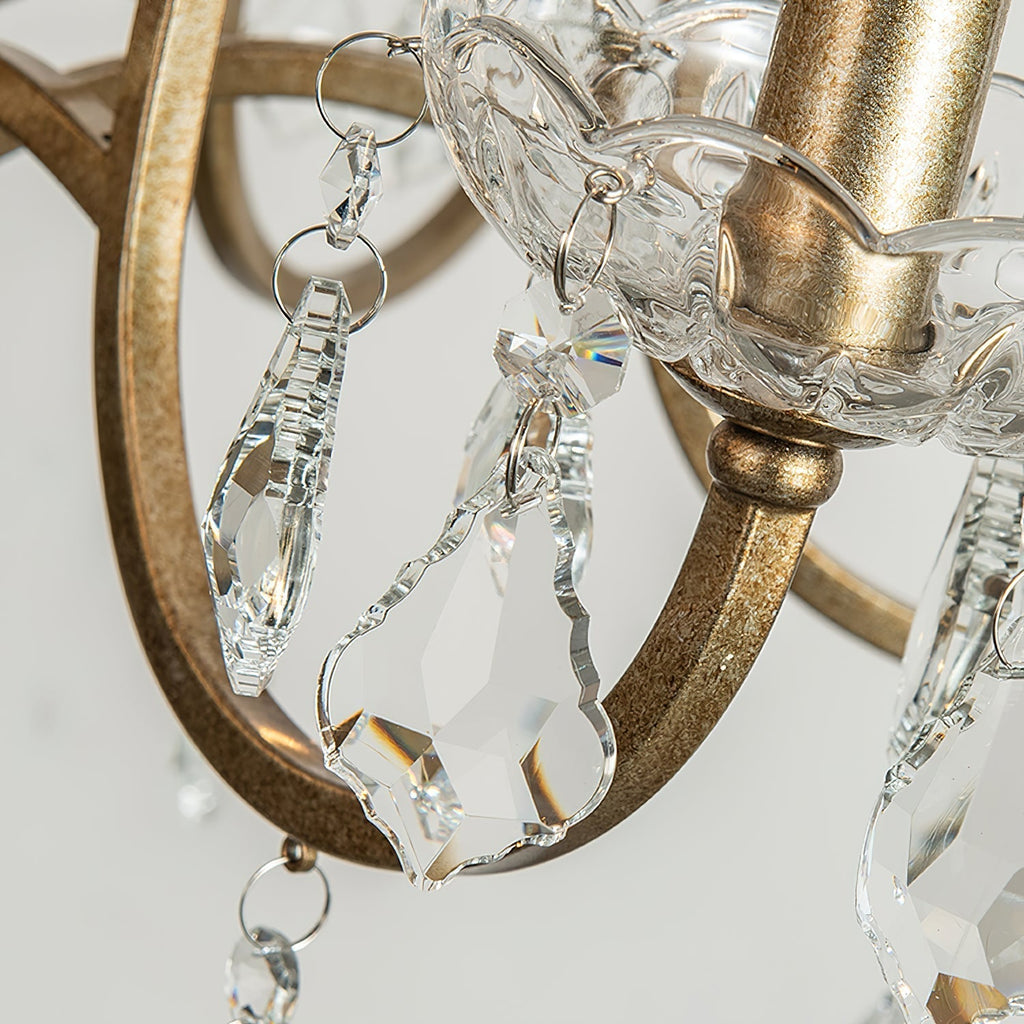 Chandelier en Laiton Métal Cristal Vintage Alliant Luxe et Élégance - Neutralighting