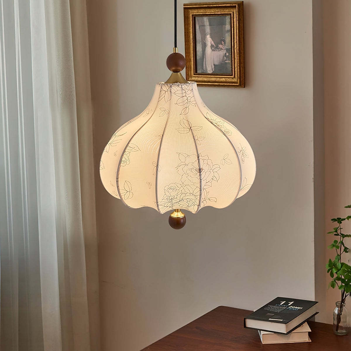 Petal Suspension Vintage en Bois - Neutralighting