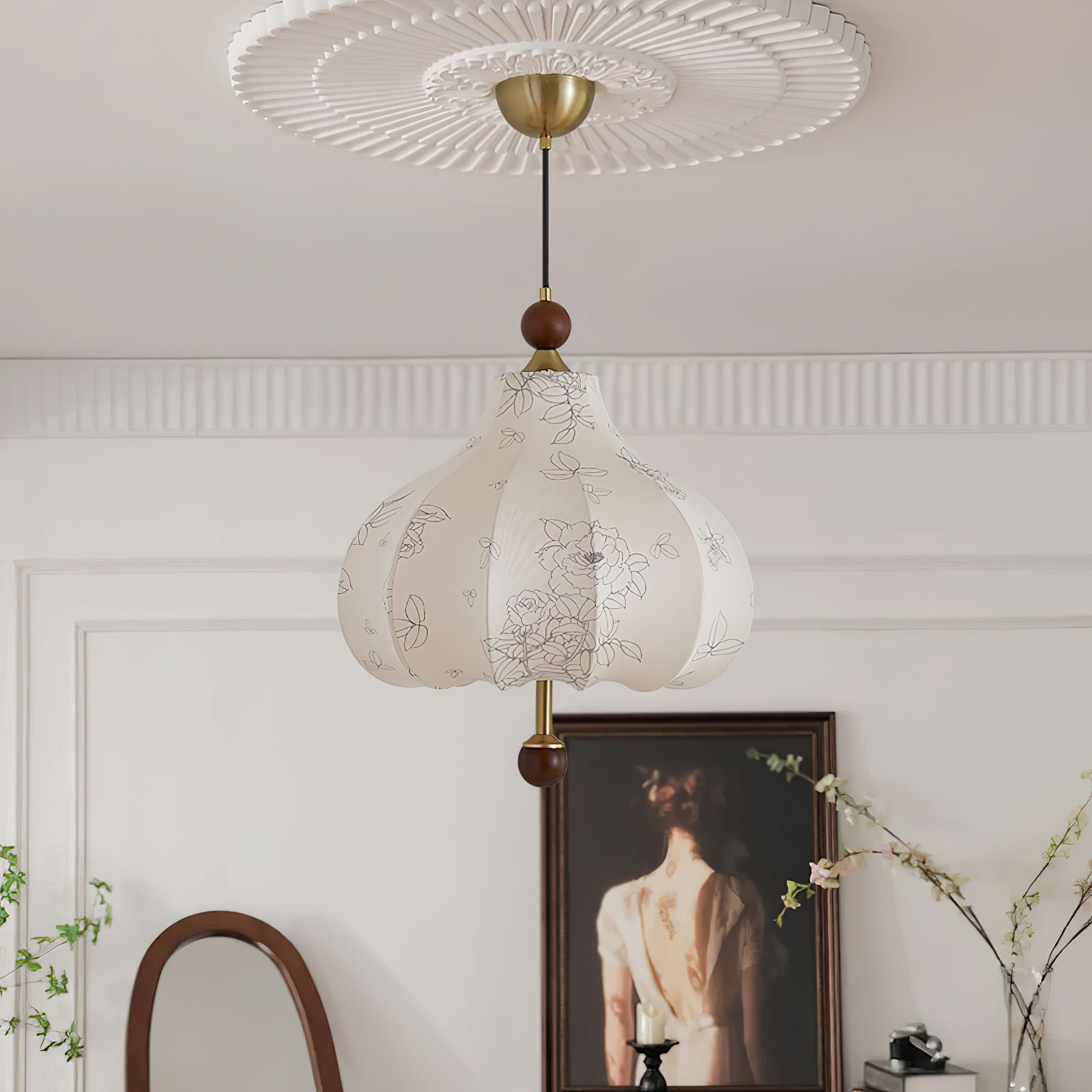 Petal Suspension Vintage en Bois - Neutralighting